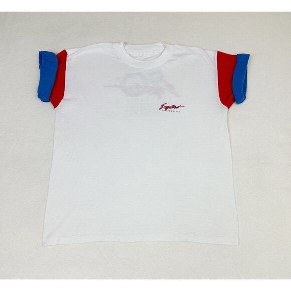 Vintage 1987 Engelbert Humperdinck 20th Anniversary Tour T-Shirt Roll Sleeve - Picture 2 of 11